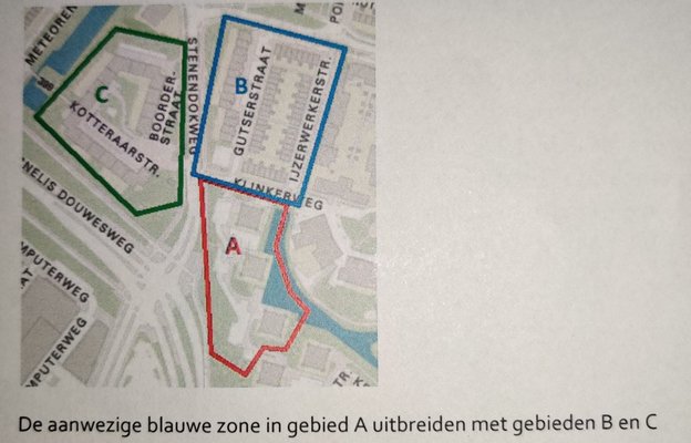 Blauwe zone uitbreiding